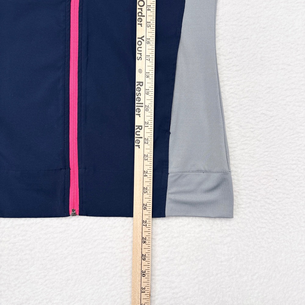Fisher Island Golf Club Under Armour Jacket Womens Size Medium Blue Gray - Picture 8 of 8